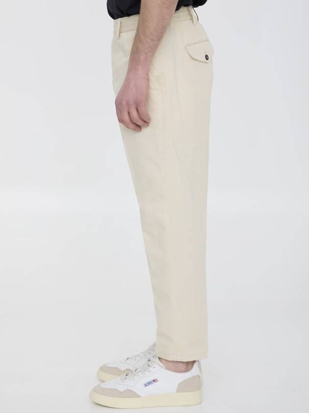 Cotton And Linen Trousers - PT TORINO - BALAAN 3