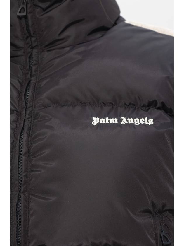 23 fw Black White Puffer Crop Track Down Jacket PWED018F23FAB0011001 B0480943632 - PALM ANGELS - BALAAN 6