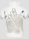 Me rope top white high neck basic short sleeve pleats please mist - ISSEY MIYAKE - BALAAN 2