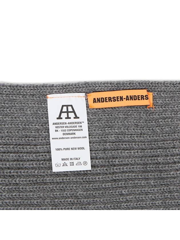 Wool Muffler Grey - ANDERSEN-ANDERSEN - BALAAN 9