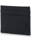 Logo Leather Card Wallet Black - BURBERRY - BALAAN 3