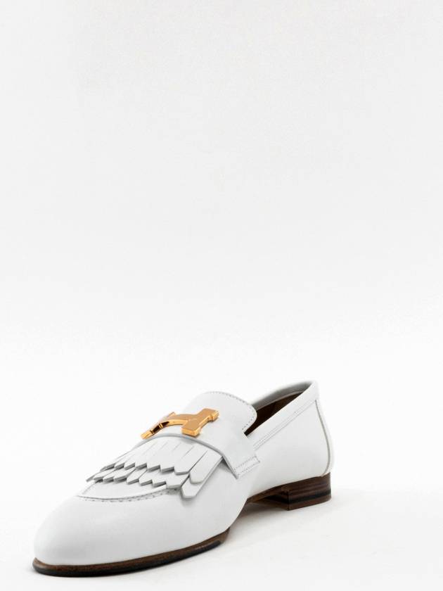 Royal Rose Gold H Logo Loafer Blanc - HERMES - BALAAN 9