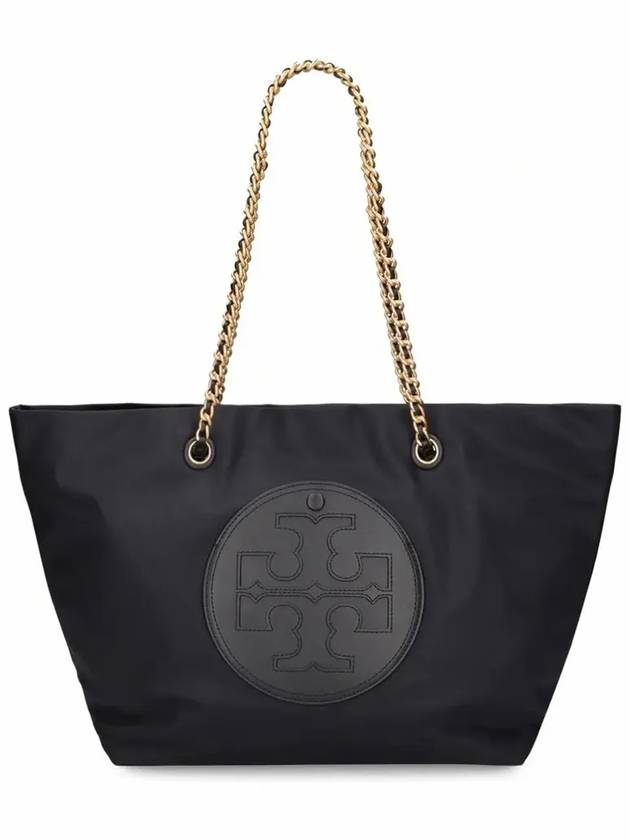 Ella Chain Tote Bag Black - TORY BURCH - BALAAN 3