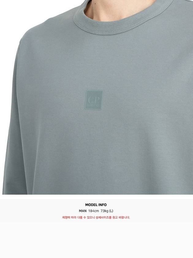 Metropolis Series Stretch Fleece Logo Sweatshirt Grey - CP COMPANY - BALAAN 7