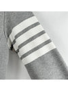 4 Bar Loopback Jersey Sweatshirt Light Grey - THOM BROWNE - BALAAN 3