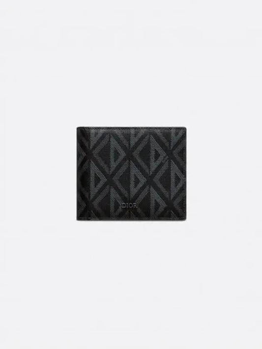 CD Diamond Compact Half Wallet Black - DIOR - BALAAN 2