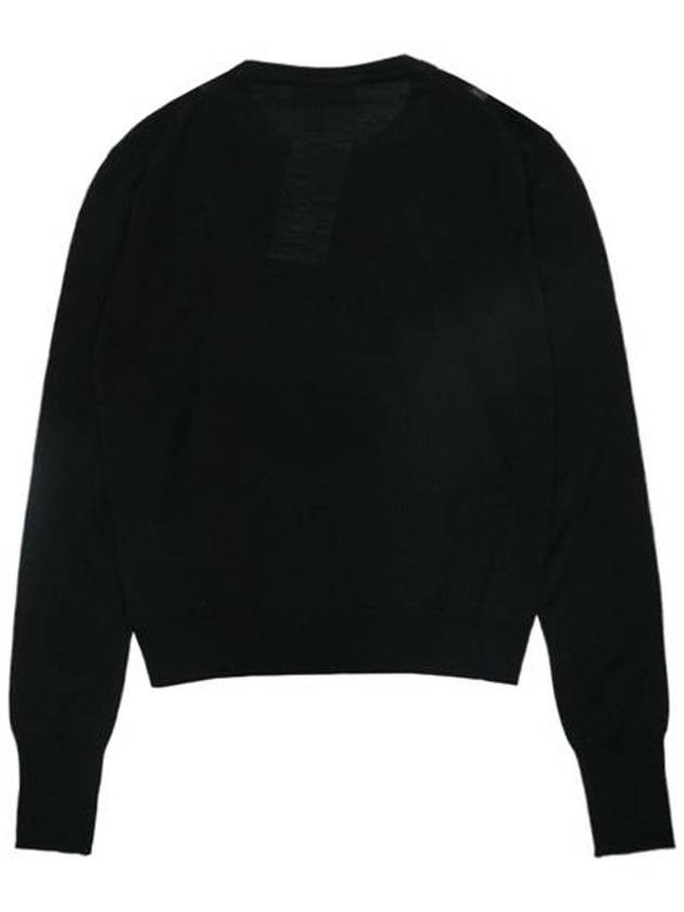 Women's Bea Jumper Embroidered Logo Knit Top Black - VIVIENNE WESTWOOD - BALAAN 3