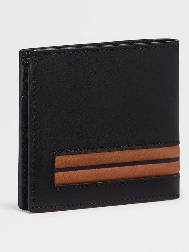 Zegna Black Smooth Leather Billfold 8cc Bicycle Wallet FREE - ERMENEGILDO ZEGNA - BALAAN 5