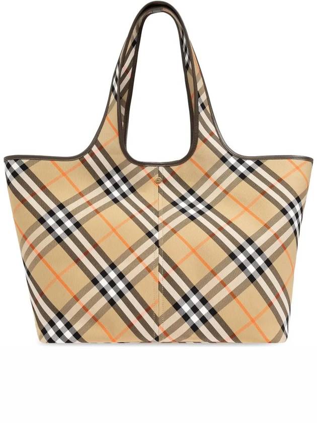 Check Medium Tote Bag Sand - BURBERRY - BALAAN 3