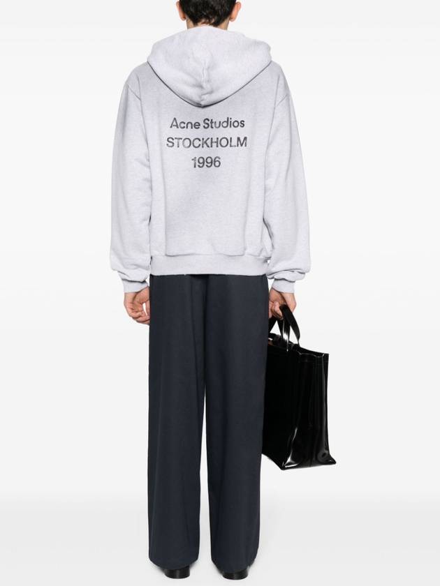 Logo Print Hoodie Grey - ACNE STUDIOS - BALAAN 4