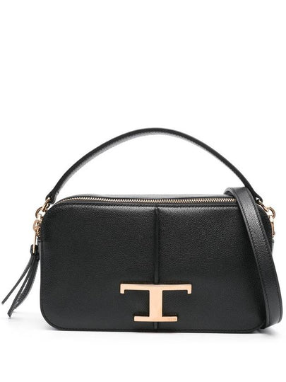 T Timeless Leather Cross Bag Black - TOD'S - BALAAN 2