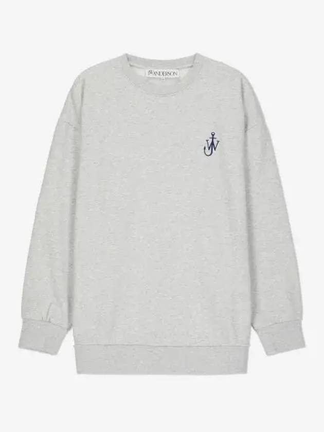 Embroidery Anchor Back Print Sweatshirt Light Grey - JW ANDERSON - BALAAN 2