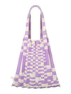 Shoulder bag grid purple - PLEATSMAMA - BALAAN 5