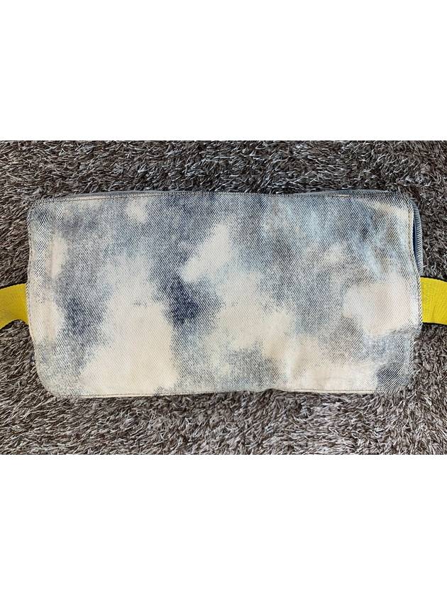 Denim washed belt bag - OFF WHITE - BALAAN 4