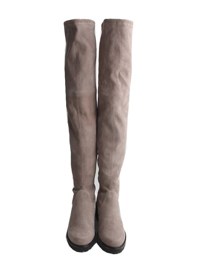 Stuart Weitzman taupe suede thigh high boots 37 5 - STUART WEITZMAN - BALAAN 2