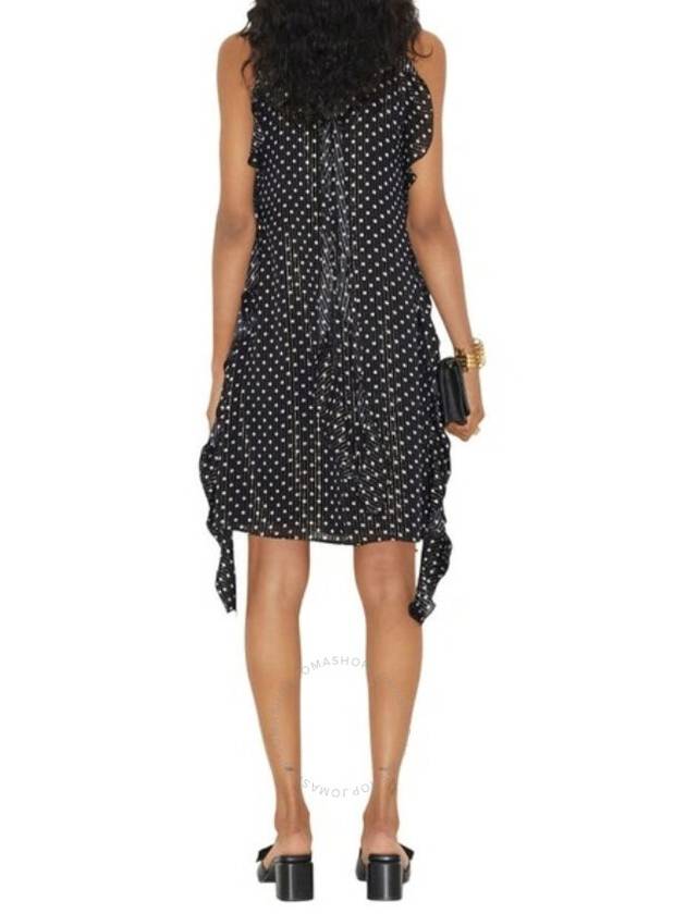 Burberry Silk Ruffled Polka Dot Dress Brand Size 8 US Size 6 - BURBERRY - BALAAN 2