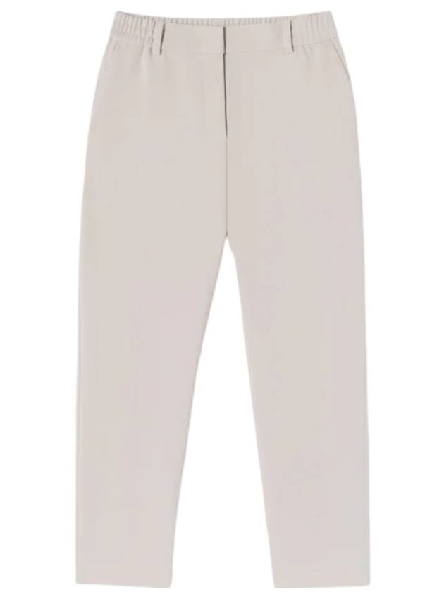 Women's Winter Brushed Banding Slacks Cream - LACOSTE - BALAAN 1