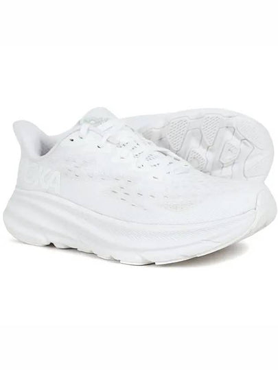 Clifton 9 Wide Low Top Sneakers White - HOKA ONE ONE - BALAAN 2