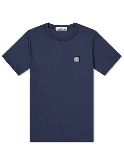 Wappen Patch Round Short Sleeve T-Shirt Marine Blue - STONE ISLAND - BALAAN 2