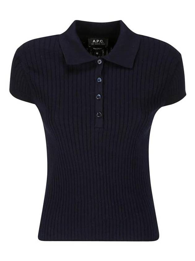 Jess Cotton Polo Shirt Navy - A.P.C. - BALAAN 2