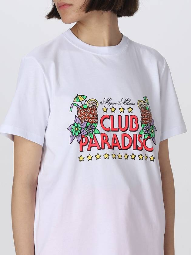 T-shirt Club Paradiso Msgm in cotone - MSGM - BALAAN 3