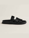 Chypre Calfskin Sandals Black - HERMES - BALAAN 3