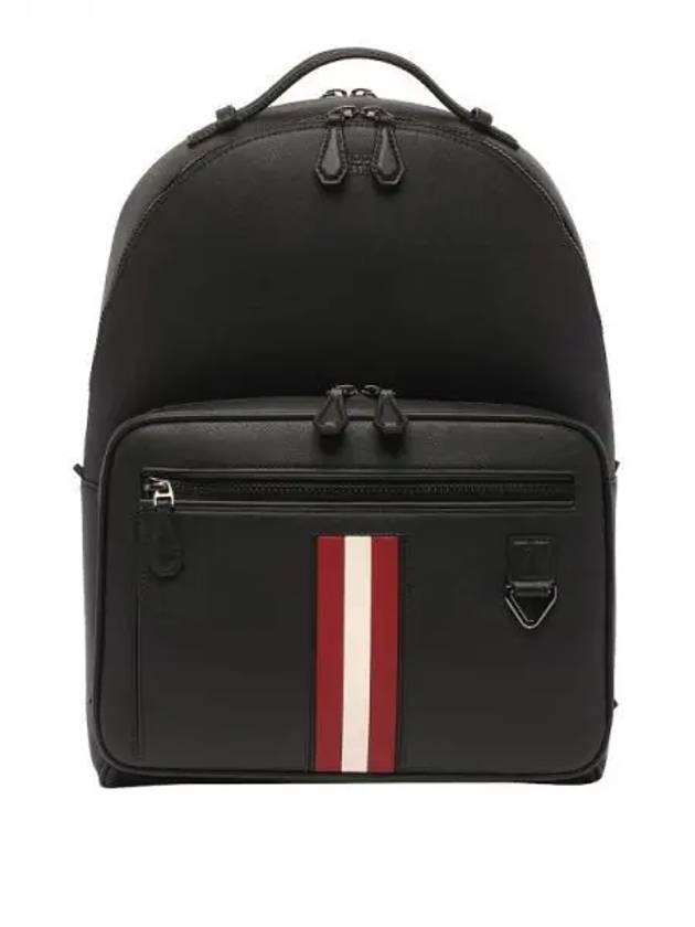 Signature Stripe Maverick Logo Backpack Black - BALLY - BALAAN 2