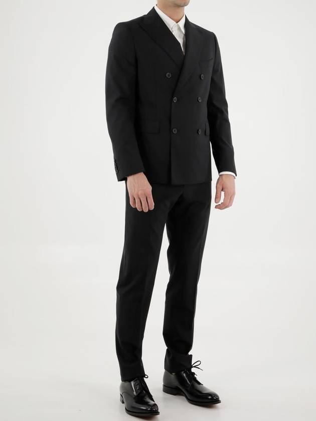 Black Wool Two-Piece Suit - TONELLO - BALAAN 2