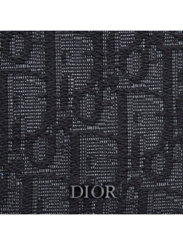 Wallet Black  Oblique Jacquard - DIOR - BALAAN 8