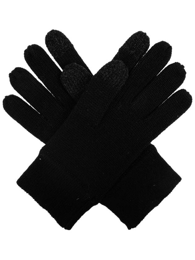 AllSaints Logo Gloves, Women's, Black - ALLSAINTS - BALAAN 3