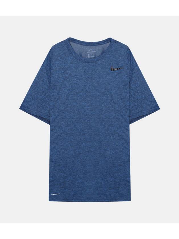 Legend Crossdye Short Sleeve T-Shirt Blue - NIKE - BALAAN 1