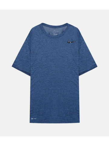 Legend Crossdye Short Sleeve T-Shirt Blue - NIKE - BALAAN 1