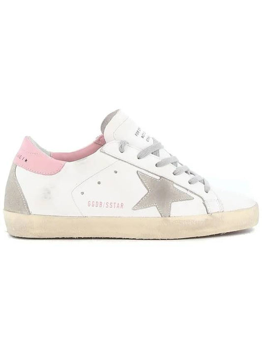 Superstar White Pink Heel Tab Sneakers - GOLDEN GOOSE - BALAAN 2