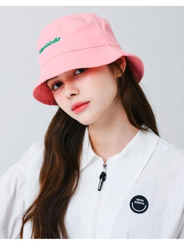 Script color bucket hat PINK - MONBIRDIE GOLF - BALAAN 5