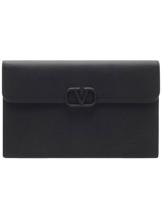 Women s V Logo Clutch Bag 4W2P0T44 RQR 0NO 24S - VALENTINO - BALAAN 1