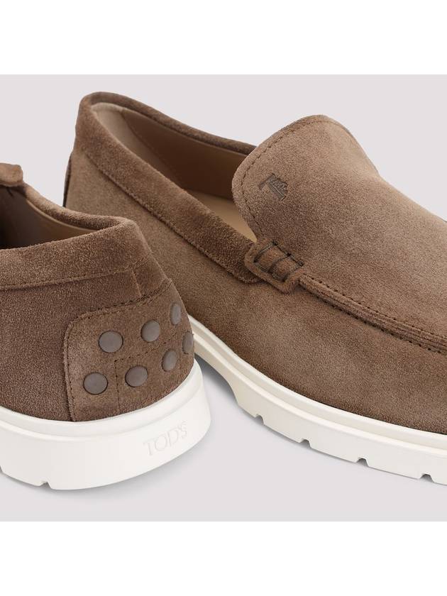 Suede Slipper Loafers Brown - TOD'S - BALAAN 5