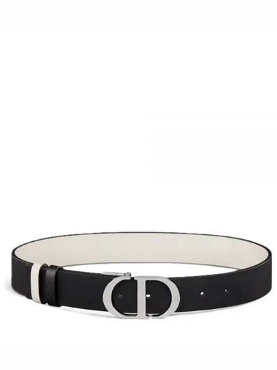 30 Montaigne Reversible Belt White Black - DIOR - BALAAN 2