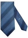 Striped tie 499694 4B002 4800 blue - GUCCI - BALAAN 1