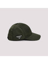 Re-Nylon Triangle Logo Baseball Cap Khaki - PRADA - BALAAN 3