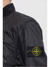 Logo Patch Bomber Jacket Black - STONE ISLAND - BALAAN 6