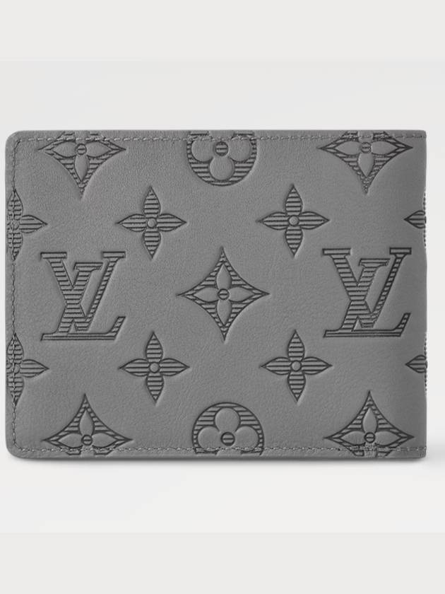 Monogram Shadow Multiple Half Wallet Grey - LOUIS VUITTON - BALAAN 11