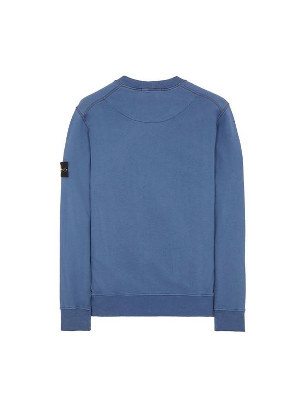 Wappen Patch Garment Dyed Sweatshirt Avio Blue - STONE ISLAND - BALAAN 3