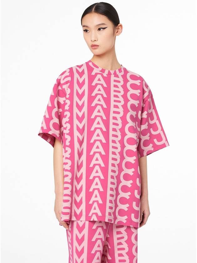 Monogram Big T-Shirt_Light Pink/Pink (C602P02PF22-956) - MARC JACOBS - BALAAN 4