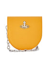 Saffiano Nano Saddle Shoulder Bag Yellow - VIVIENNE WESTWOOD - BALAAN 1