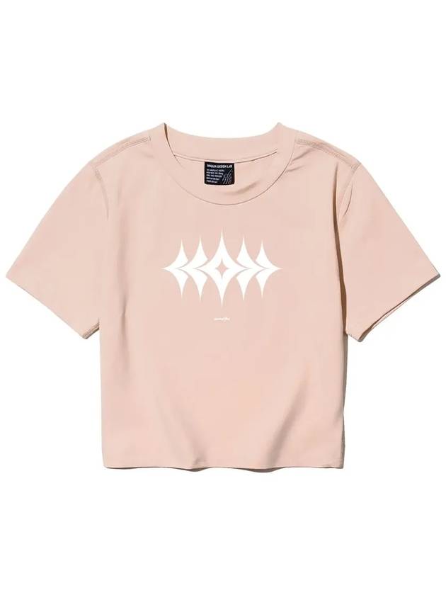 EL Rumber Crop Short Sleeve T-Shirt Pink - ELIMENO - BALAAN 1