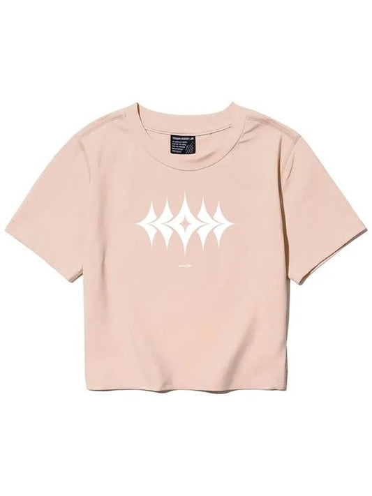 EL Rumber Crop Short Sleeve T-Shirt Pink - ELIMENO - BALAAN 1