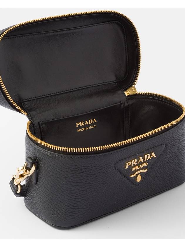 Leather Mini Bag Black - PRADA - BALAAN 5