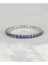 SV925 2mm ice ringpurple white - BLESSED BULLET - BALAAN 1