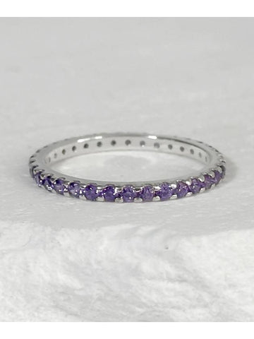 SV925 2mm ice ringpurple white - BLESSED BULLET - BALAAN 1