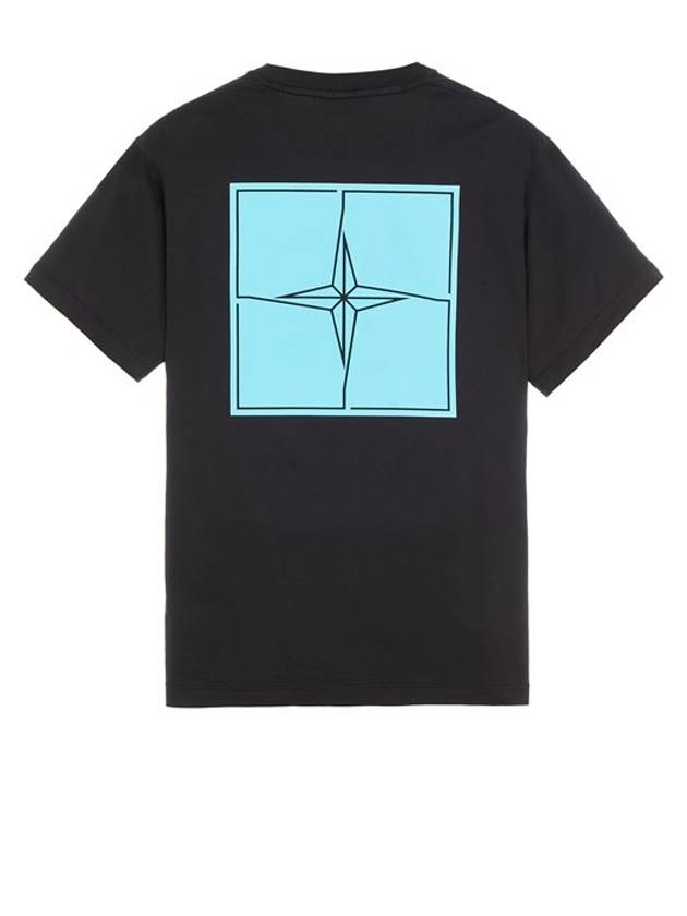 Micro Graphics One Print Short Sleeve T Shirt Black - STONE ISLAND - BALAAN 3